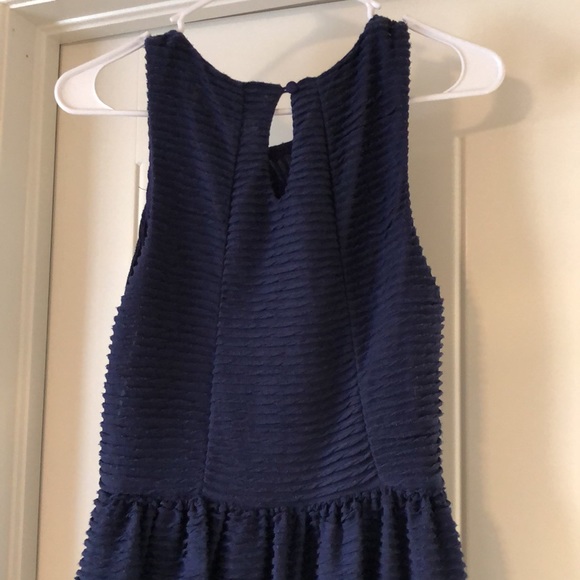 Bordeaux (Anthropologie), Size M, Above the Knee, Blue-Purple Dress - Picture 4 of 6